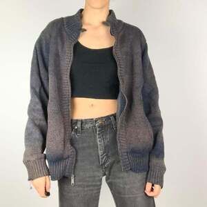 Women's Navy and Grey Jumper